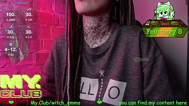 Witch Emma online show from February 8, 2026, 7:17 pm