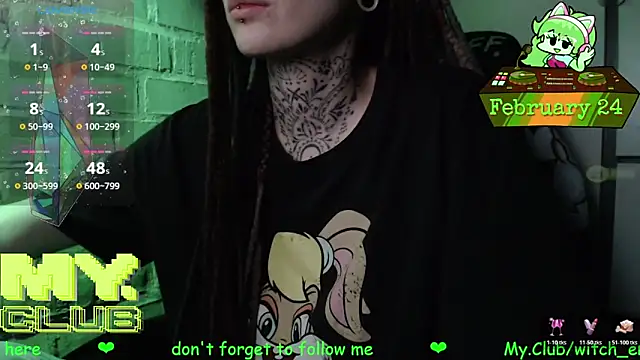 Witch Emma online show from February 24, 2026, 7:45 pm