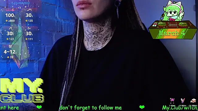 Witch Emma online show from March 4, 2026, 10:43 am