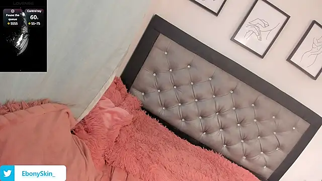 Snapshot of EbonySkin chatting on February 12, 2025, 9:11 pm EbonySkin online show from February 12, 2025, 9:11 pm