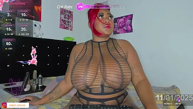SWEETVICKY XX online show from January 12, 2025, 1:32 am